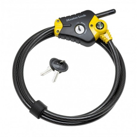 Câble Python autobloquant noir et jaune - 10 mm